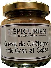 Crme de Chtaignes, Foie Gras et Cpes 