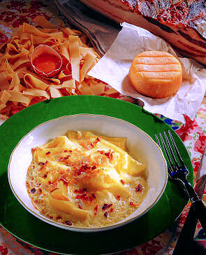 Gratin de Tagliatelles au Munster