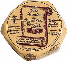 Le Munster du Grand'Père Fischer pasteurisé avec sachet de cumin 200g